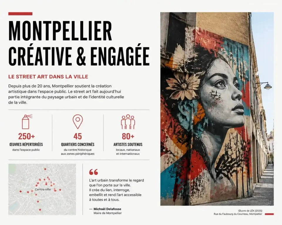Street art et galerie d'art à Montpellier