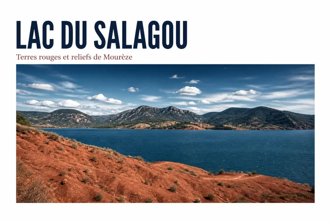 Alentour Montpellier : paysages rouges du lac du Salagou et de Mourèze