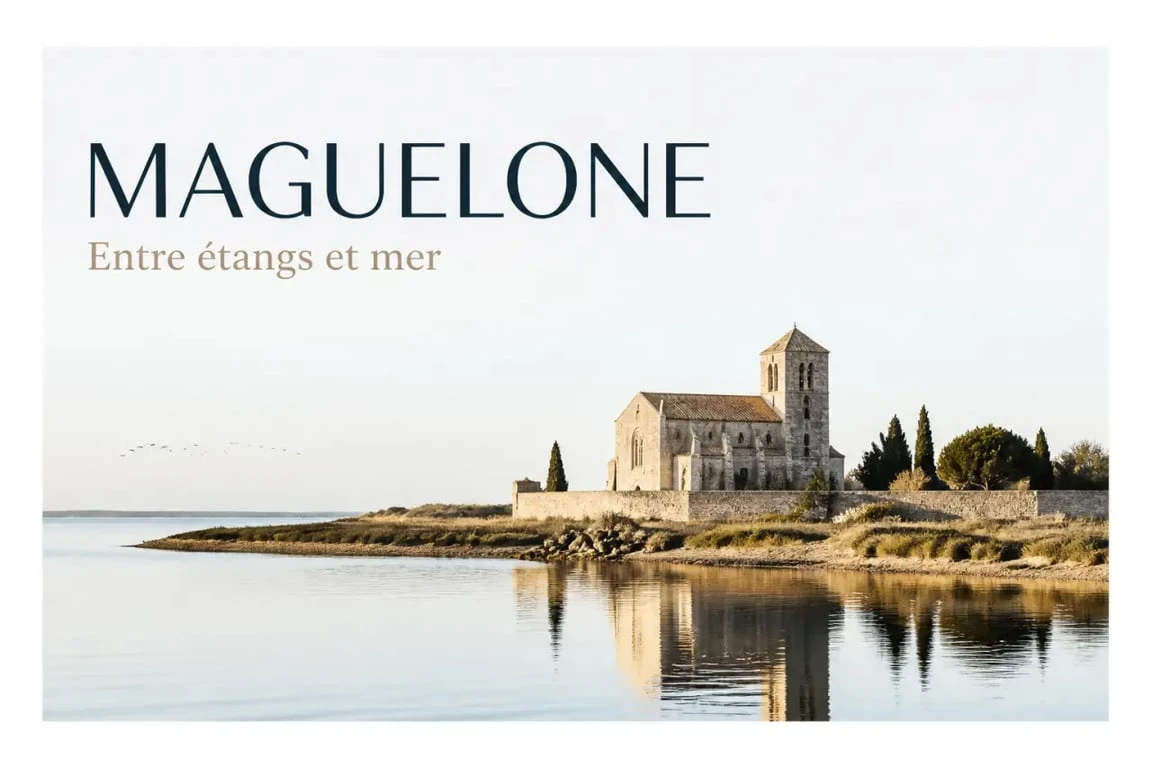 Alentour Montpellier : la cathédrale de Maguelone entre étangs et mer