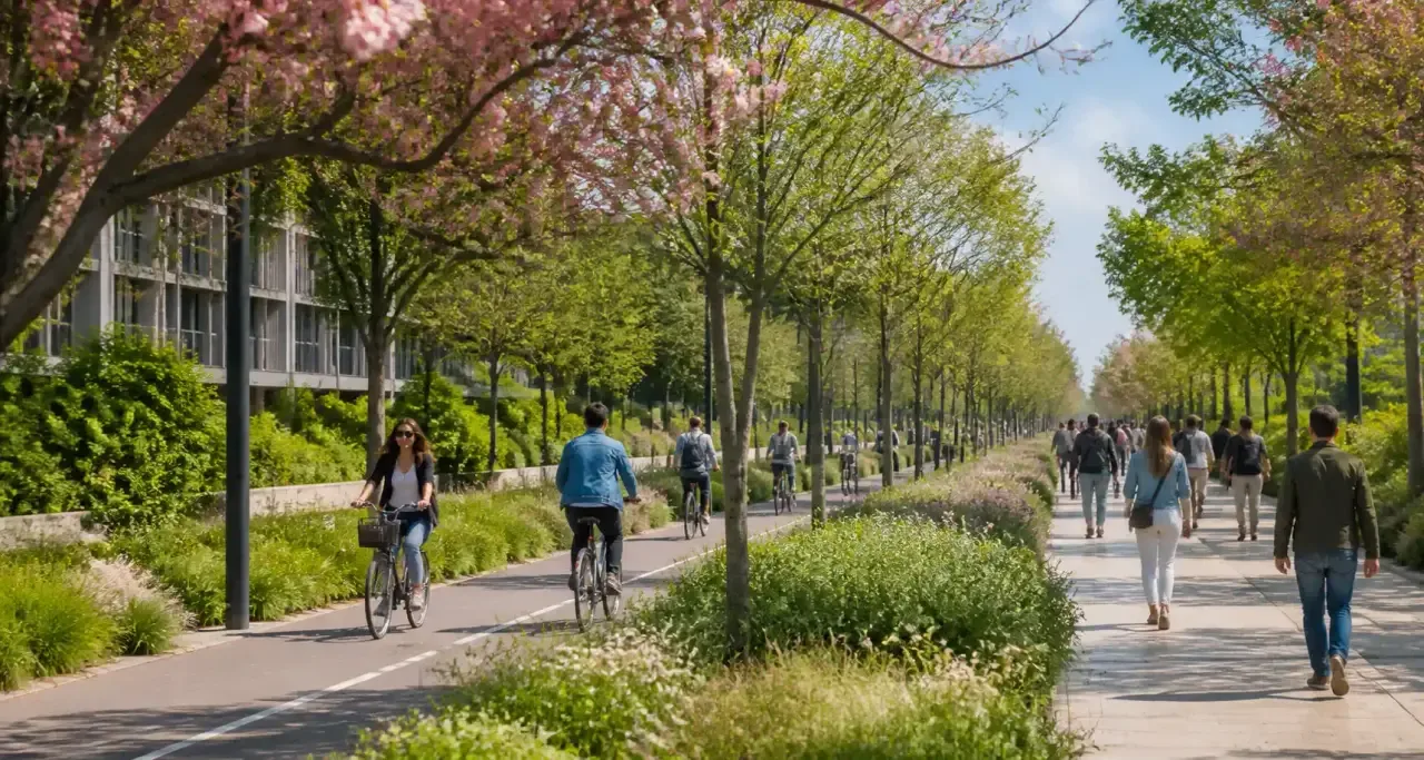 Pistes cyclables et mobilité douce à Montpellier