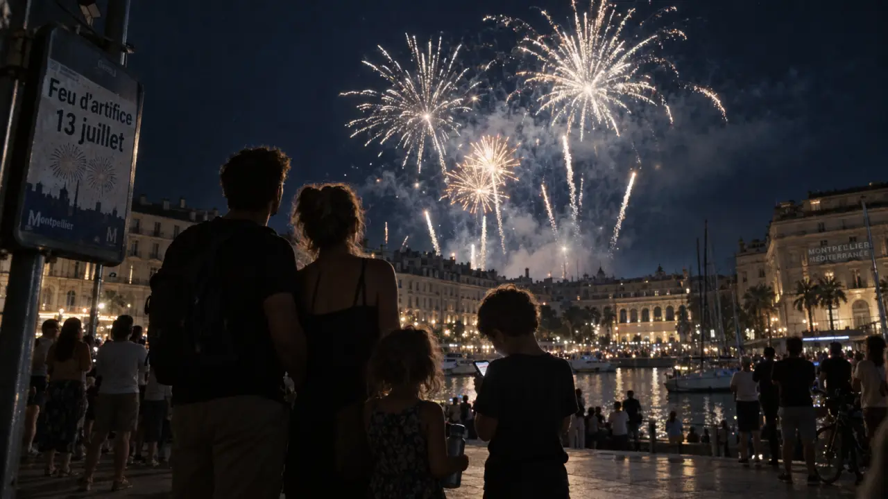 Feu d'artifice Montpellier le 13 juillet, vérifiez le maintien