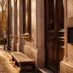 Musées Montpellier : façade du Musée Fabre au coucher du soleil