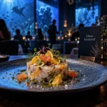 Restaurants originaux Montpellier : tartare de daurade en dîner immersif
