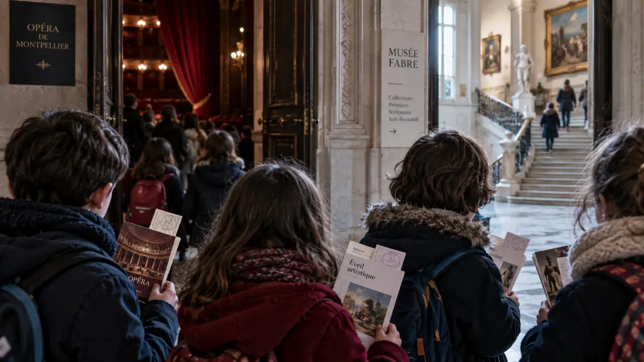Les élèves des Colibris découvrent l’opéra et le musée Fabre à Montpellier