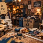 La Refile friperie et ateliers de couture : bar à coudre et machine à coudre