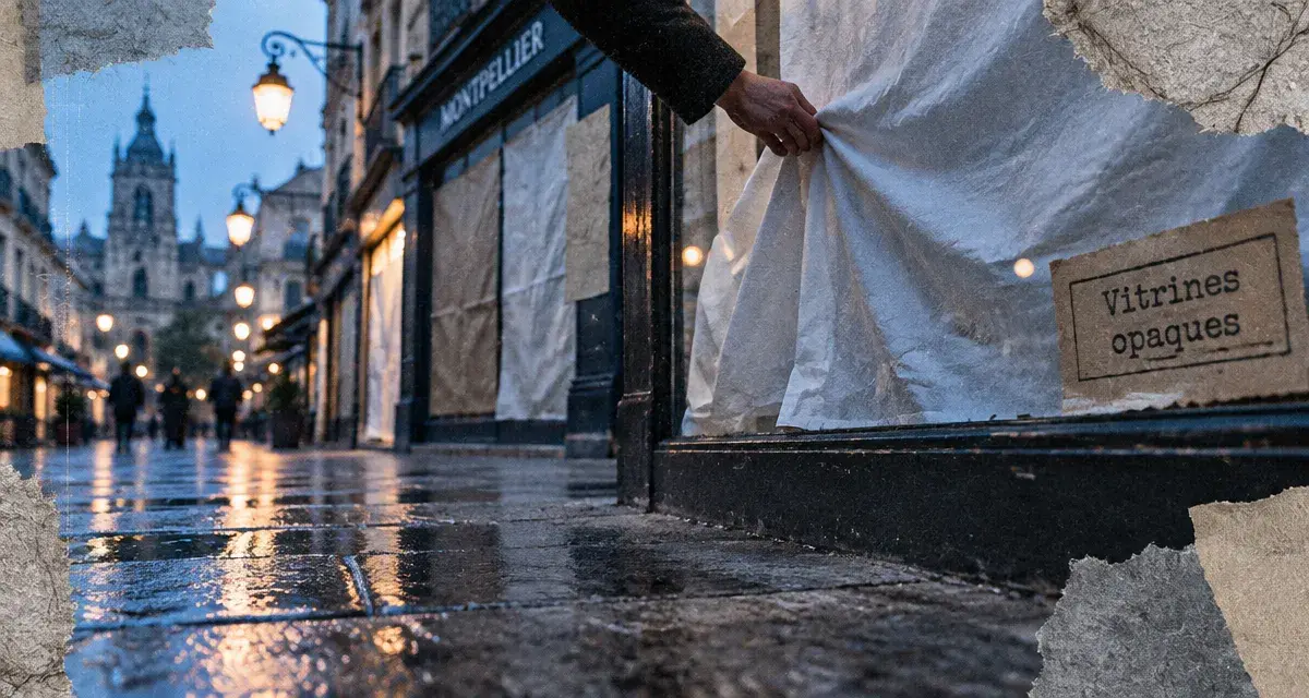 À Montpellier, les commerçants de l’Écusson annoncent des vitrines opaques samedi